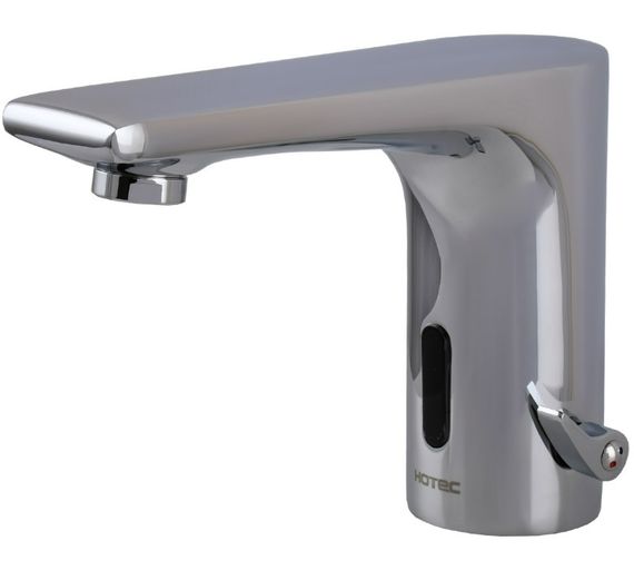 Змішувач сенсорний для умивальника Hotec  з трансформатором (гаряча/холодна вода) 19.117-DC/AC (220V/6V) | Зображення 1