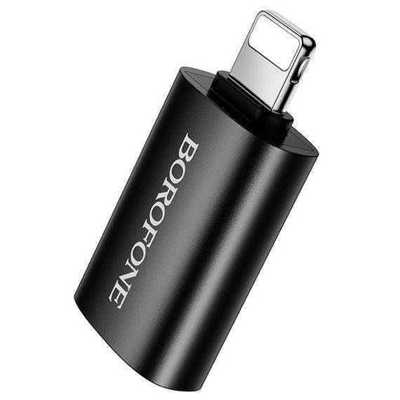 Перехідник Borofone BV26 Lightning Male to USB Female USB2.0 Black | Зображення 3