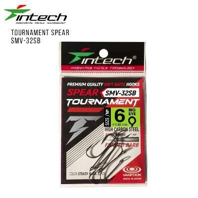 Крючок одинарный Intech Интеч Tournament Spear SMV-32SB #06 6шт