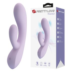 Вибратор-кролик Pretty Love Rosolyn фиолетовый, 19 х 3.6 см sexstyle