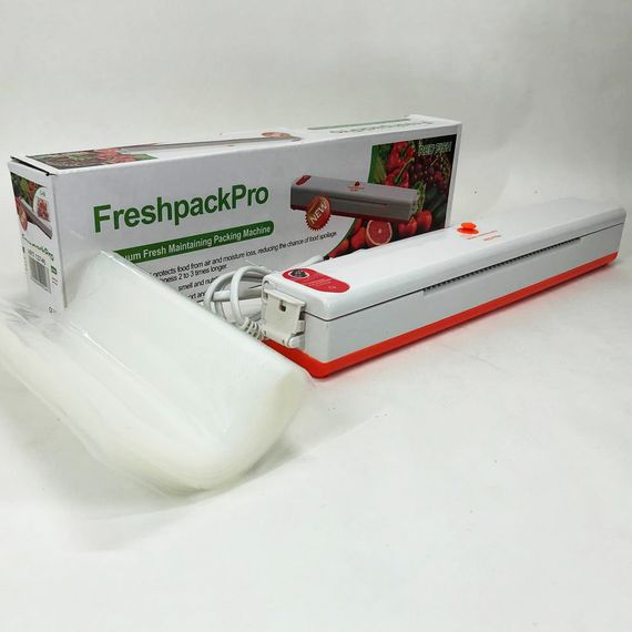 Вакууматор побутовий автоматичний Freshpack Pro оранжевый, Вакуумна машина для запаювання KW-12 | Зображення 6