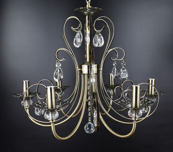 Люстра свічка 26020 Бронза 55-95х58х58 см. | Зображення 1