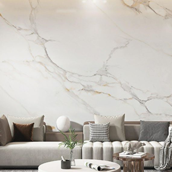 Самоклеюча вінілова плитка набір (6 рулонів) 3600х2800х2мм Бежевий мармур SW-00001448 | Зображення 1