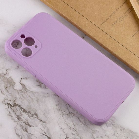 Силиконовый чехол Candy Full Camera для Apple iPhone 11 Pro Max (6.5") Сиреневый / Dasheen | Зображення 3