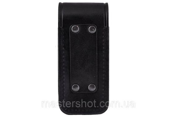 Подсумок чохол для магазину ПМ пістолет Макарова формований B кнопка шкіра чорний ms | Зображення 1