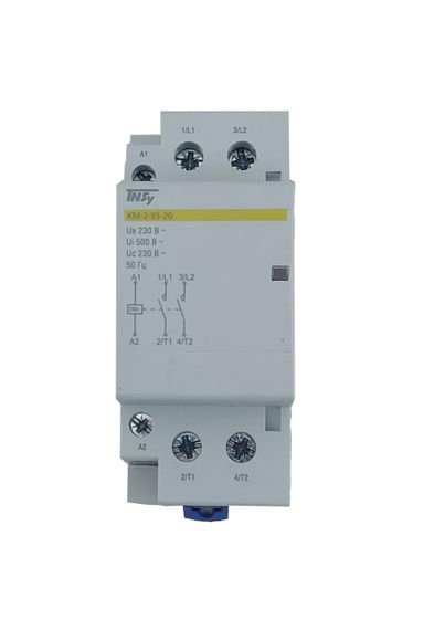 Контактор модульний КМ-2-63-20 63А 230AC 2NO 2р 2мод. Ny95503826 | Зображення 1