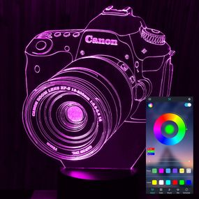 Акриловый светильник-ночник управление с телефона Фотоаппарат tty-n000763
