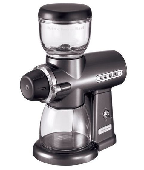 Кавомолка KitchenAid 5KCG100EPM, жернового типу, сірий металік