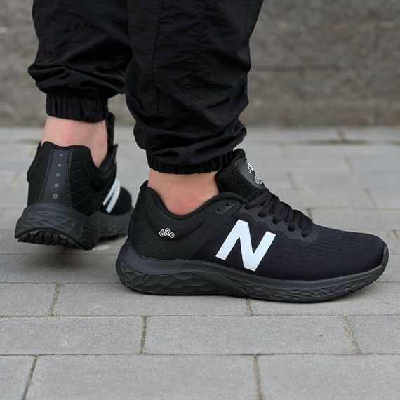 Кросівки літо New Balance колір чорний/білий | Зображення 1