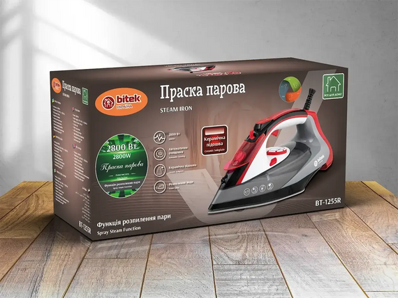 Праска парова з керамічною підошвою 2800Вт BITEK BT-1255R | Зображення 3