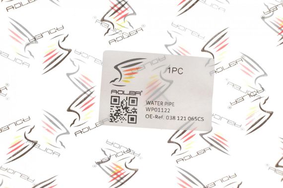 Патрубок системи охолодження VW Caddy III 1.9 TDI 04-10 038121065CS | Зображення 3