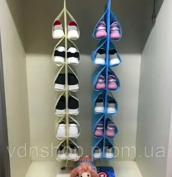 Підвісна сумка для зберігання одягу, взуття, сумок, підвісний кишеньковий органайзер LY-26 | Зображення 1