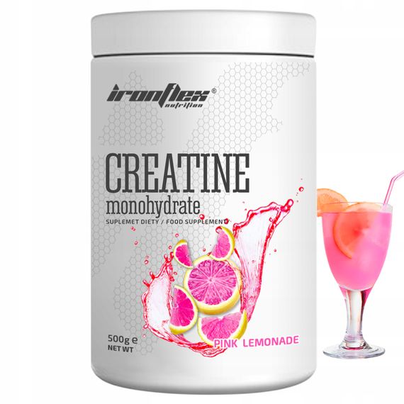 Креатин Iron Flex Creatine Monohydrate 500 g (Pink lemonade) | Зображення 1