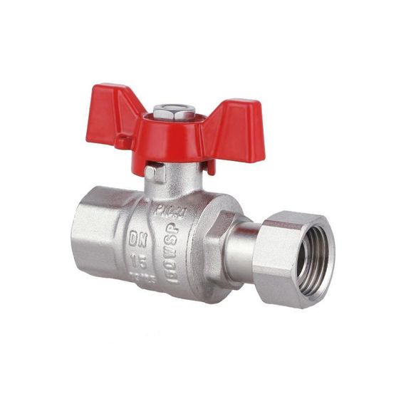 Кран кульовий з накидною гайкою Thermo Alliance Forte 1/2"х ВР для води прямий SF260W15 | Зображення 2