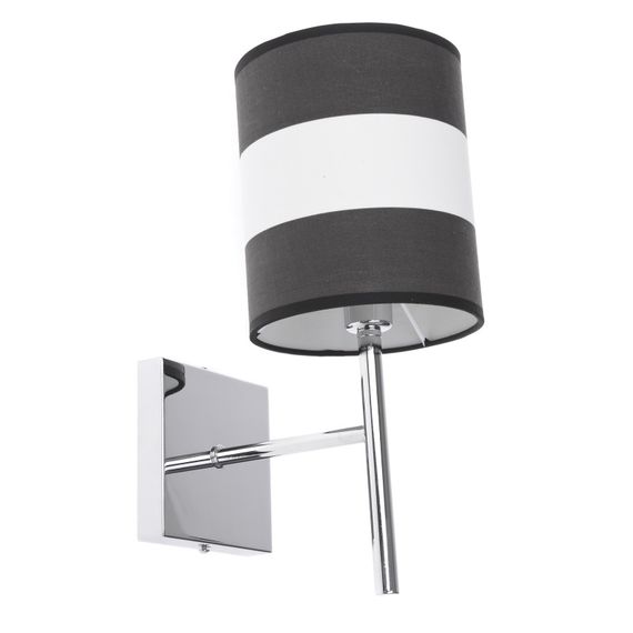 Бра настенное накладное с абажуром минимализм BCL-320W/1 CHR