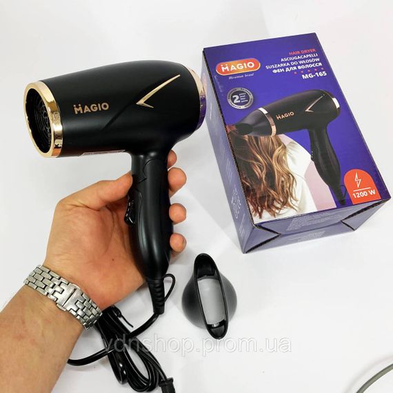 Фен професійний домашній для волосся Magio, Зручний надійний фен для волосся з потужним мотором MK-21