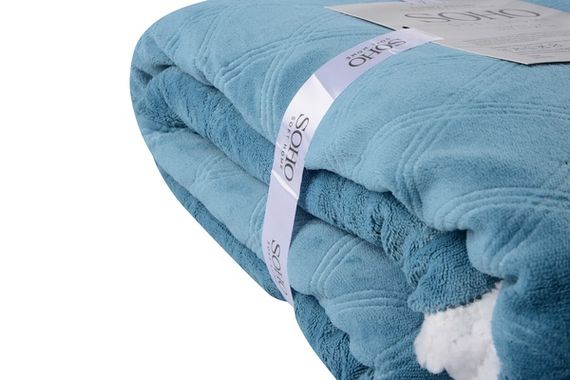 Ковдра флісова Soho 150х200 см Plush hugs Silver blue | Зображення 2