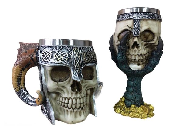 Подарунковий набір Чашка Келих 3D 1927 Череп Лапа Дракона Подарунок | Зображення 4