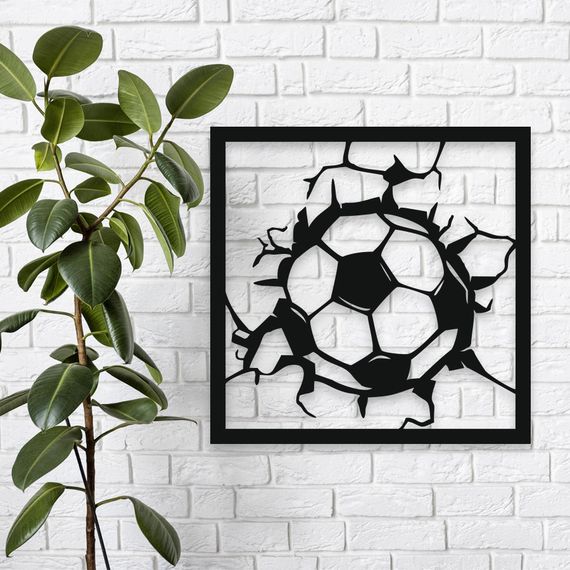 Панно декоративная картина на стену Мяч LED 16 цветов пульт 500х500 acr-p000162