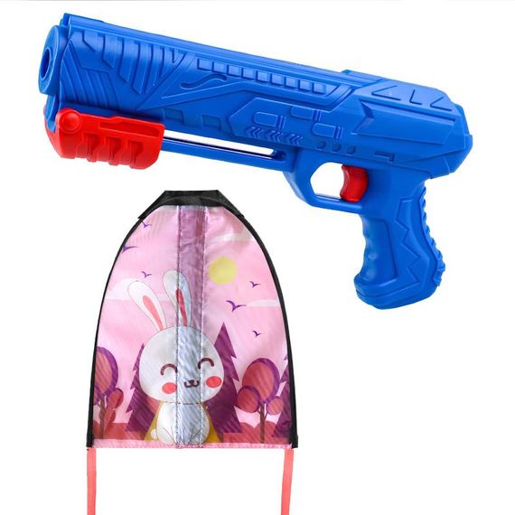 Дитячий пістолет-повітряний змій 592 Rabbit / Pink