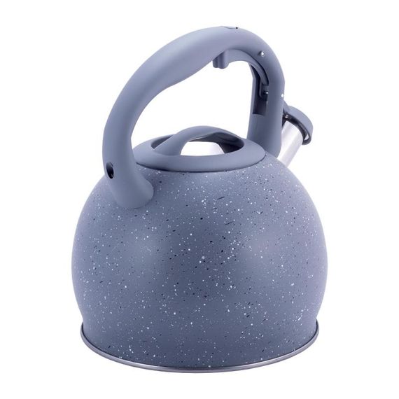 Чайник Kamille Whistling Kettle 3л з нержавіючої сталі зі свистком, сірий мармур | Зображення 3