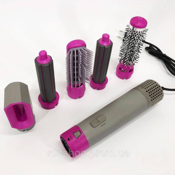 Якісна фен-щітка для укладання волосся 5 в 1, Малошумний фен для укладання волосся ZJ-65 | Зображення 6