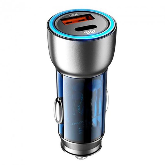 Автомобільний зарядний пристрій XPRO NZ8 43W PD25W+QC3.0 Type-C to Lightning чорний (37375-01) | Зображення 2