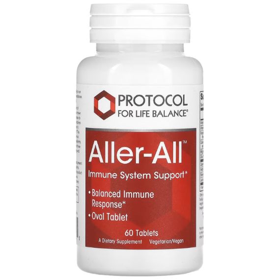 Натуральная добавка для иммунитета Protocol for Life Balance Aller-All Immune System Support 60 Tabs