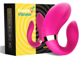 Вібромасажер для пар Boss Series з пультом ДК - Couple Vibrator Pink USB 9 Function, BS5200030 sexstyle