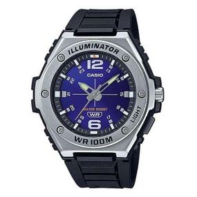 Чоловічі кварцові наручні годинники Casio оригінал Японія Collection MWA-100H-2AVEF з полімерним ремінцем