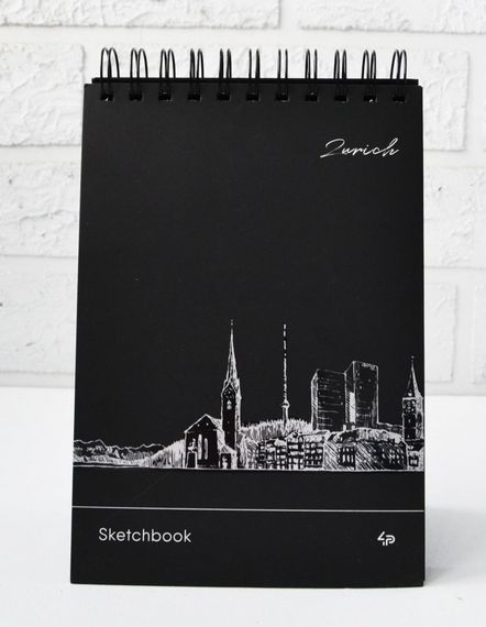 Скетчбук 4Profi Black sketch book Zurich А5 30 листов черная бумага 903221