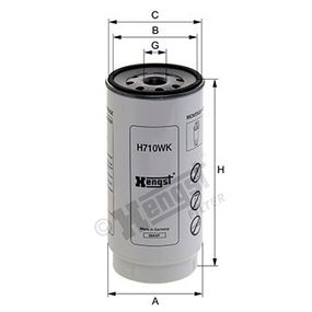 Фильтр топливный Daf 75CF/95XF 97-05/ CF/DB/XF 05-/ Solaris Urbino/Vacanza 03-, Hengst, H710WK,