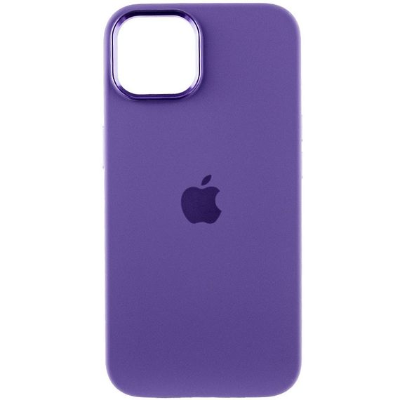 Чохол Silicone Case Metal Buttons (AA) для Apple iPhone 12 Pro Max (6.7") Силікон, Фіолетовий/Iris | Зображення 1