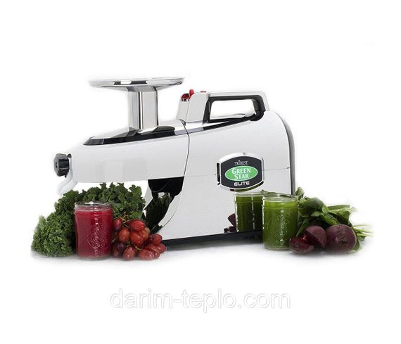 Двошнекова соковижималка Tribest Green Star Elite GSE-5050 Chrome