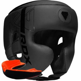 Шолом боксерський  RDX F6 KARA Matte Black XL (капа у комплекті)