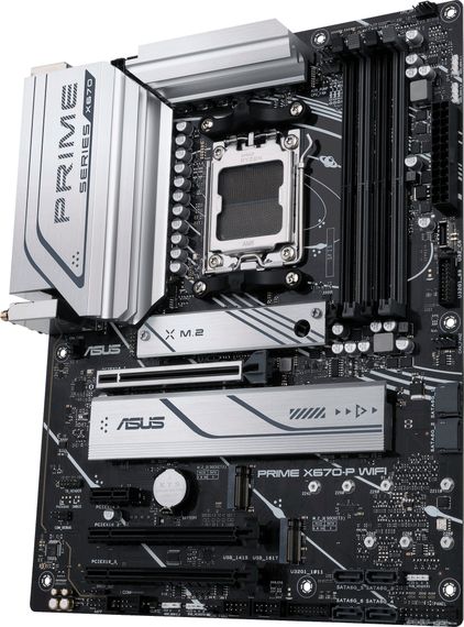 Материнcька плата ASUS  PRIME X670-P WIFI sAM5 X670 4xDDR5 M.2 DP HDMI WiFi BT ATX (90MB1BV0-M0EAY0) | Зображення 3