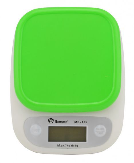 Ваги кухонні DOMOTEC MS-125 Plastic. Колір зелений | Зображення 2