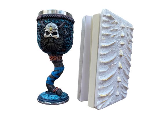 Подарунковий набір Келих 3D Молот Тора Вікінг і Блокнот 3D «Око Крижаного Хранителя» | Зображення 1