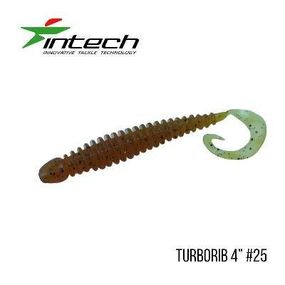 Силіконова приманка, Їстівний силікон Intech Інтеч Turborib 4"5 шт #25