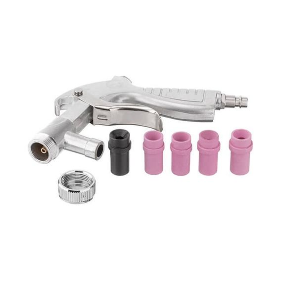 Пістолет піскоструминний зі шлангом, 1 металева 6 мм і 4 керамічні форсунки 4,5 мм, 5,0 мм, 6,0 мм, 7,0 мм1 | Зображення 2