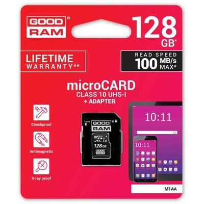 Карта памяти Goodram 128GB microSDXC class 10 UHS-I (M1AA-1280R12) | Зображення 4