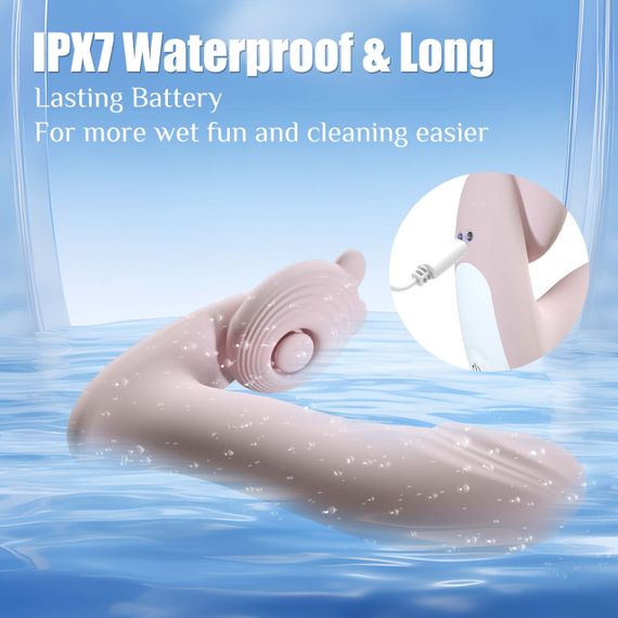 Вибромассажер Silicone Vibrator 3 Speeds, 6 Frequencies, Finger Function, Heating + APP Control sexstyle | Зображення 9
