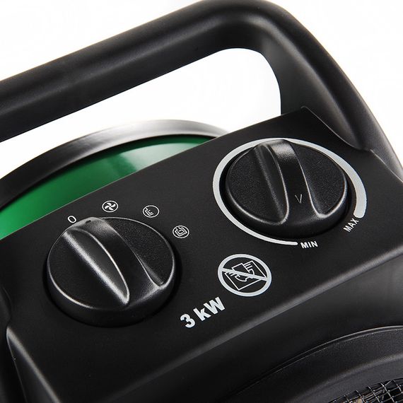 Тепловентилятор электрический с керамическим нагревателем EFH-30 220м³/ч, 3.0кВт APRO | Зображення 4