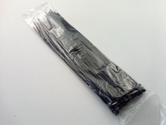Хомут пластиковий APRO 400х5 (100 шт. у уп.) чорний, 1 ПАКОВКА (CT-B5400) | Зображення 1