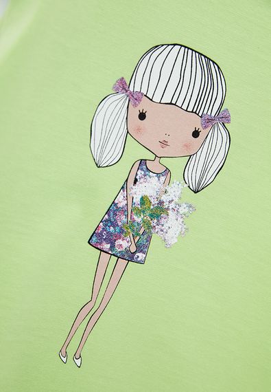 Сукня для дівчат фісташкова, 98 | Зображення 2