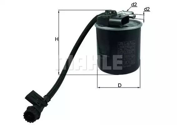 Фільтр паливний MAHLE/KNECHT MERCEDES-BENZ V-Class/Vito/Transporter, MAHLE/KNECHT (KL947) | Зображення 2