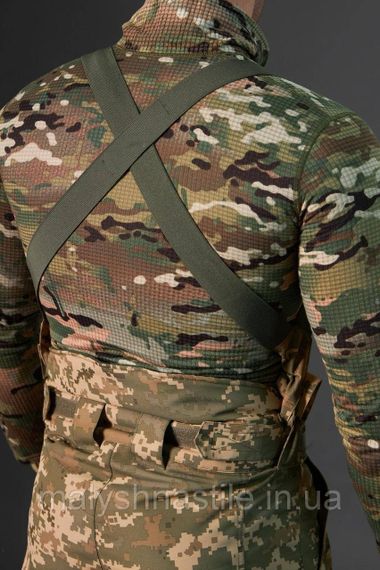 Штани зимові Taslan піксель ЗСУ на підтяжках, до -15*С | Зображення 9