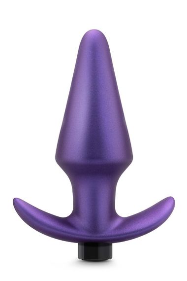 Анальна пробка з вібрацією Anal Adventures Blush, силіконова, фіолетова, 12.7 х 3.8 см Sex Aura