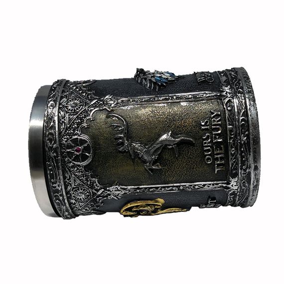 Кружка Чашка Бокал 3D  Нержавеющая Сталь Игра Престолов Game Of Thrones Winter Coming | Зображення 6