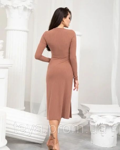 Плаття для жінок колір коричневий розмір M FI_001326 | Зображення 1